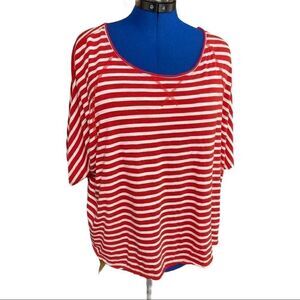‎CActive Women’s top, Red and white, size 22/24W